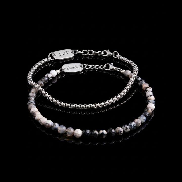 Box Silver+Zebra Stone Bundle.