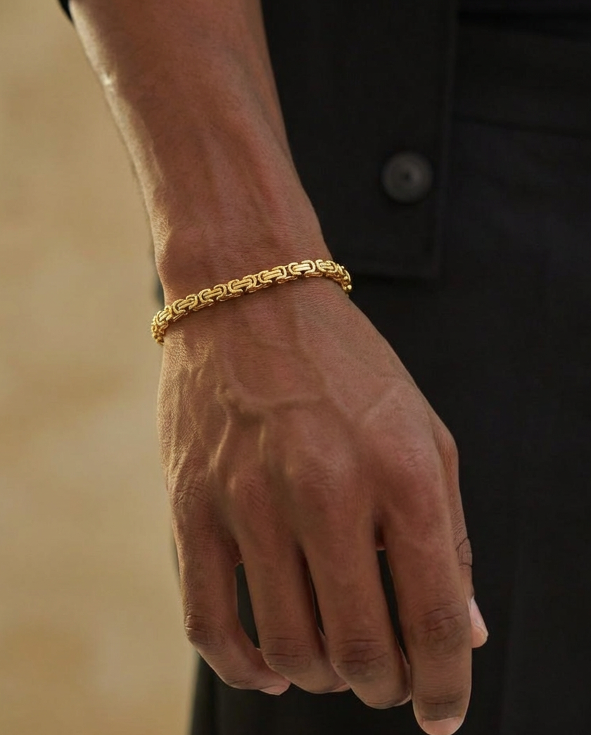 The Monarch Chain Bracelet, Gold Vermeil.