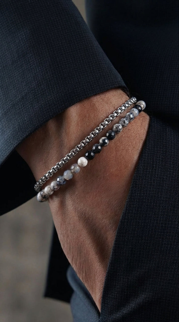 Box Silver+Zebra Stone Bundle.