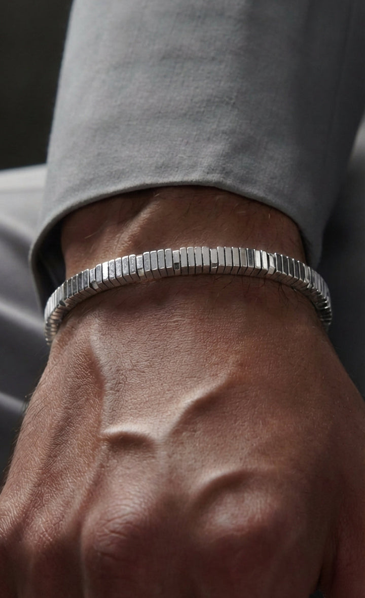 The Glacier Stone bracelet Silver.