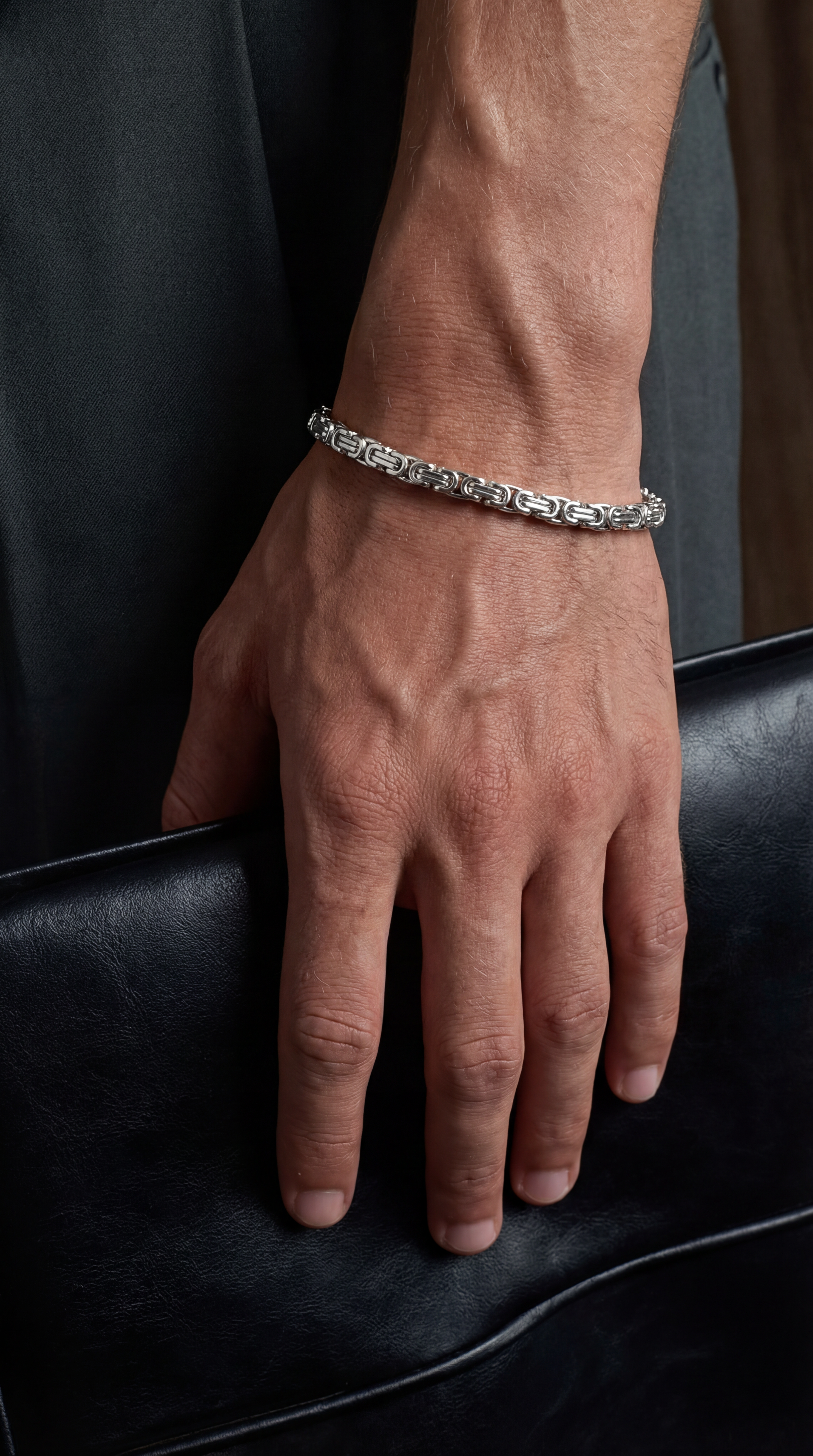 The Monarch Chain Bracelet, Silver.