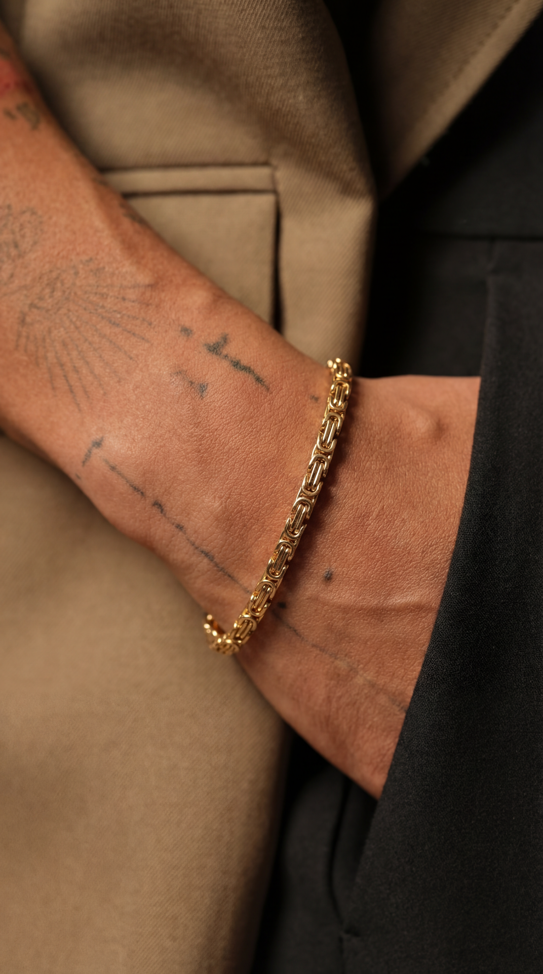 The Monarch Chain Bracelet, Gold Vermeil.