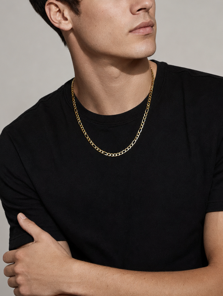 Curb Chain, Gold Vermeil.