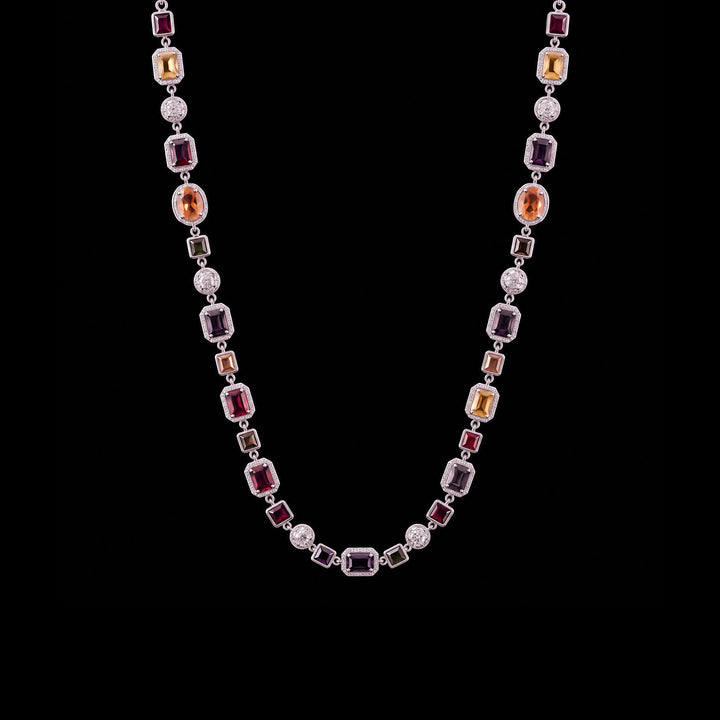 GENTS. Gemstone Chain, Silver