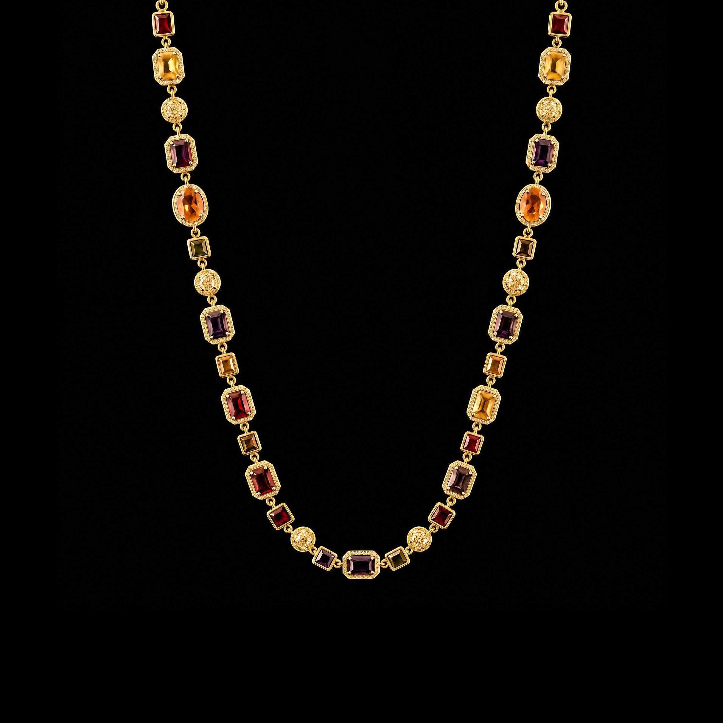 GENTS. Gemstone Chain, Gold Vermeil