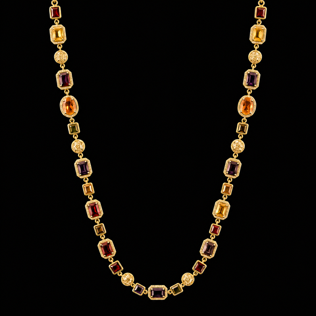 Gemstone Chain, Gold Vermeil.