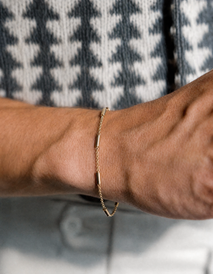 Strap Link Bracelet, Gold Vermeil.