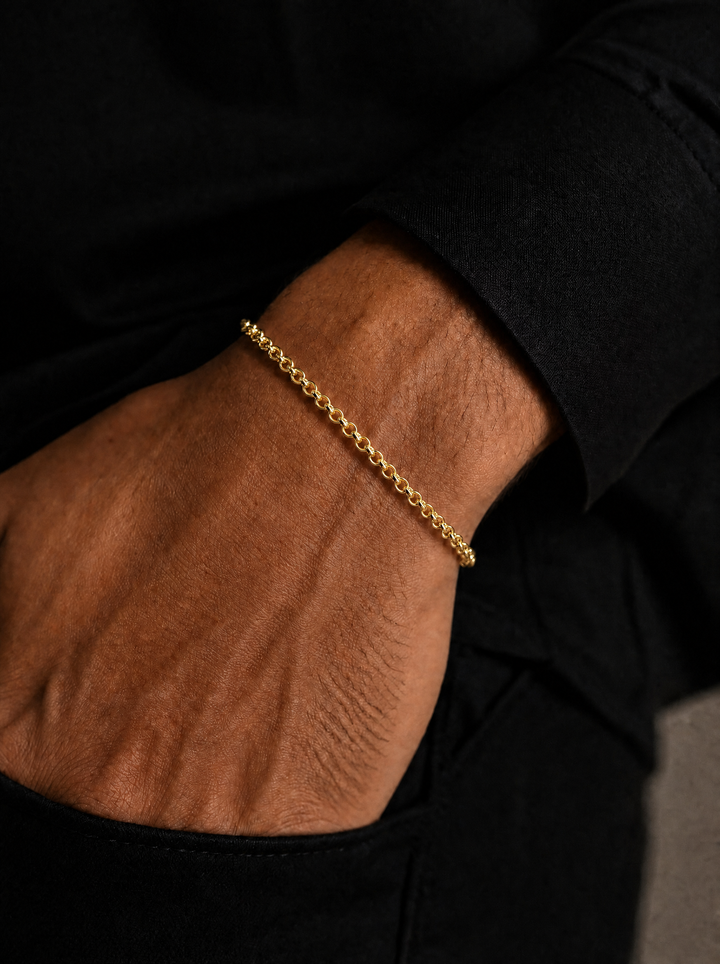 Box Chain Bracelet, Gold Vermeil