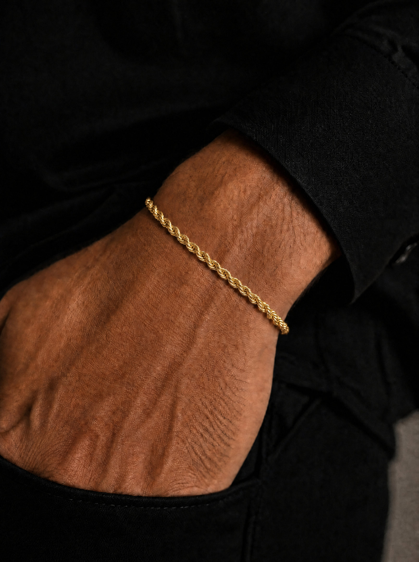 Rope Bracelet, Gold Vermeil.