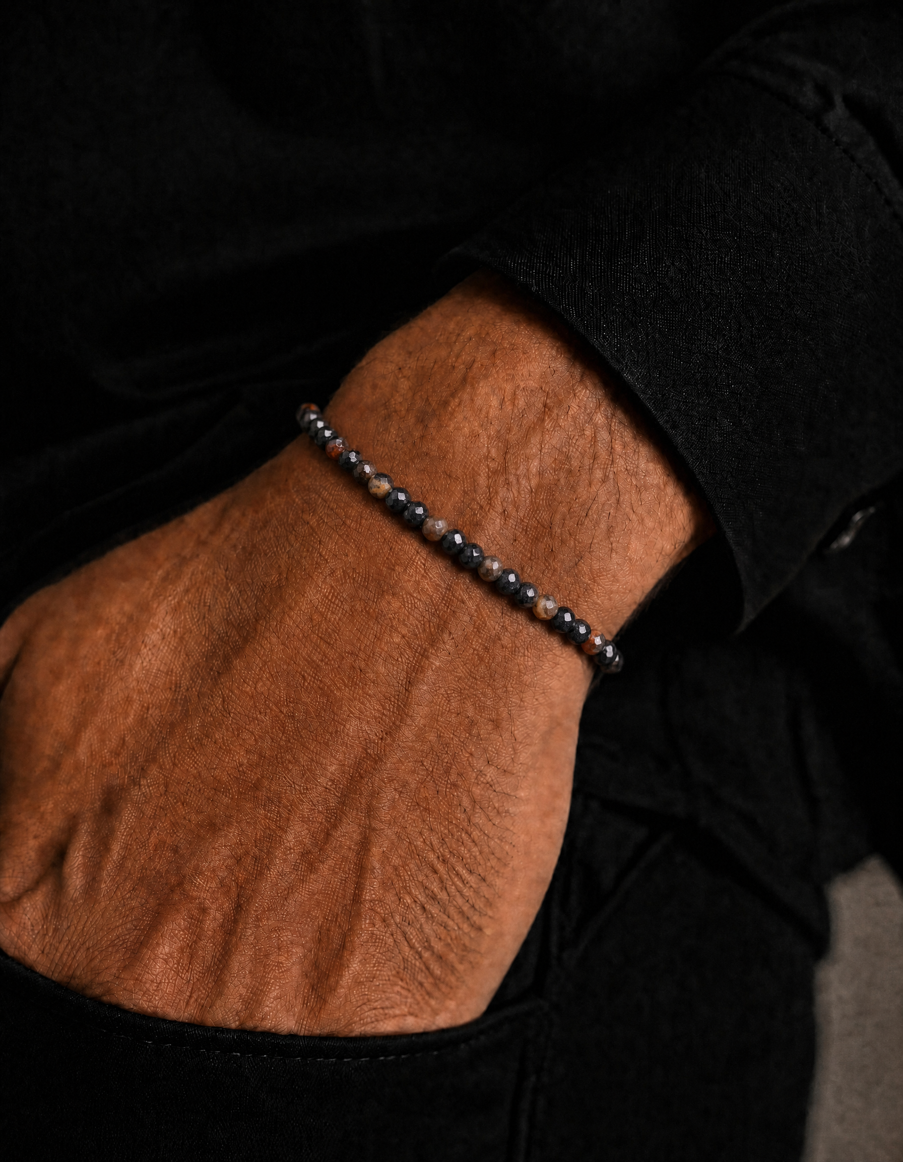 Eclipse Noir Stone Bracelet