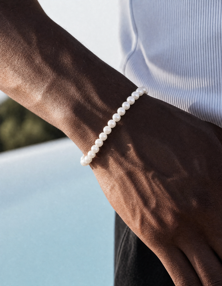 Pearl Stone Bracelet, Gold Vermeil